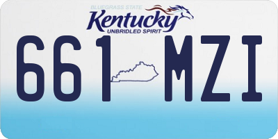 KY license plate 661MZI