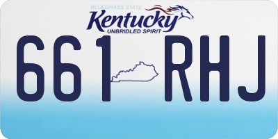 KY license plate 661RHJ