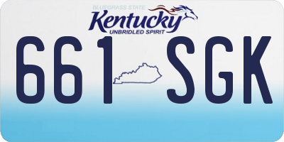 KY license plate 661SGK