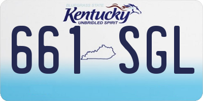 KY license plate 661SGL