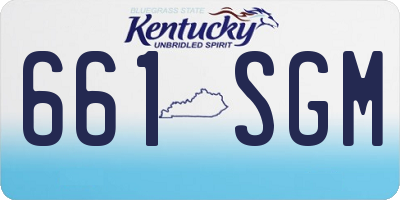 KY license plate 661SGM