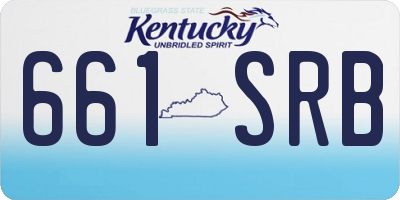 KY license plate 661SRB