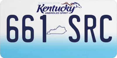 KY license plate 661SRC