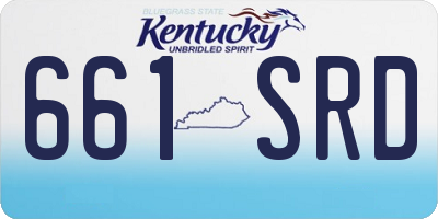 KY license plate 661SRD