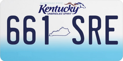 KY license plate 661SRE