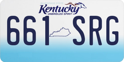 KY license plate 661SRG