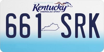 KY license plate 661SRK