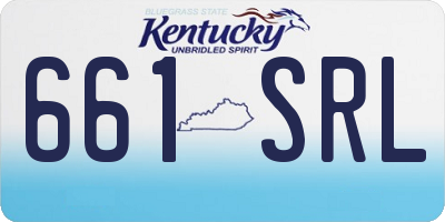 KY license plate 661SRL
