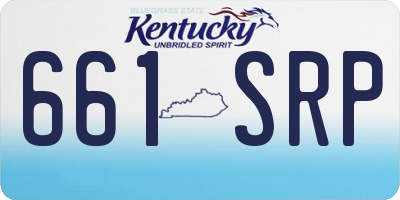 KY license plate 661SRP