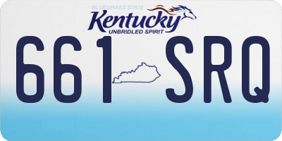 KY license plate 661SRQ