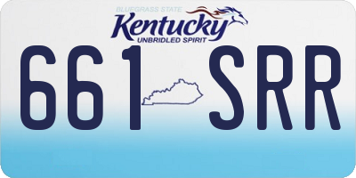 KY license plate 661SRR