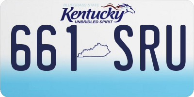 KY license plate 661SRU