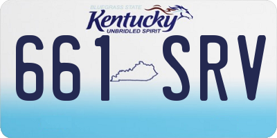 KY license plate 661SRV