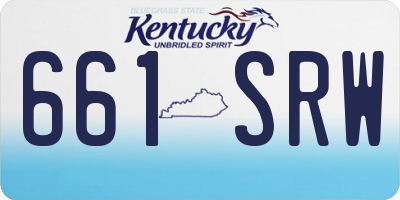 KY license plate 661SRW