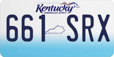 KY license plate 661SRX