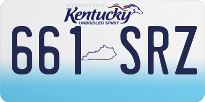 KY license plate 661SRZ