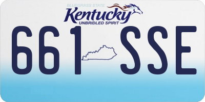 KY license plate 661SSE