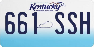 KY license plate 661SSH
