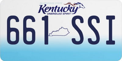 KY license plate 661SSI