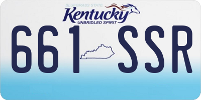 KY license plate 661SSR