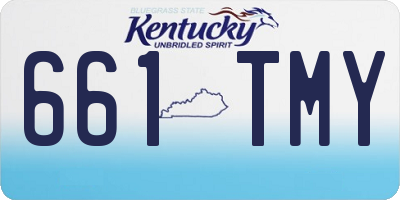 KY license plate 661TMY