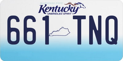 KY license plate 661TNQ