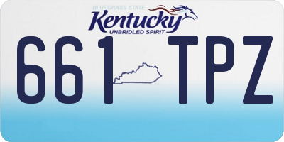 KY license plate 661TPZ