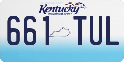 KY license plate 661TUL