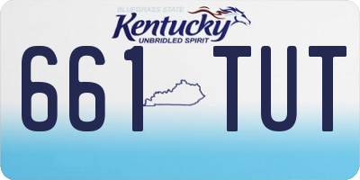 KY license plate 661TUT