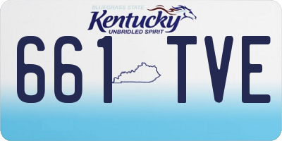KY license plate 661TVE
