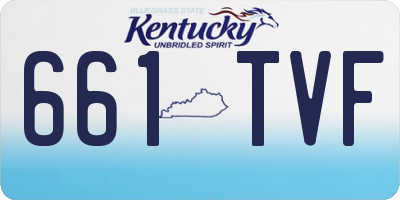 KY license plate 661TVF