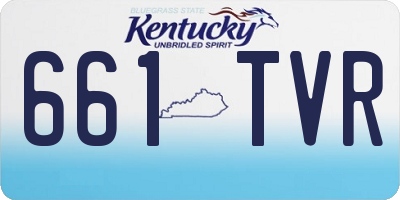 KY license plate 661TVR