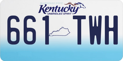 KY license plate 661TWH