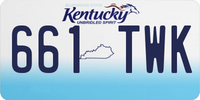 KY license plate 661TWK