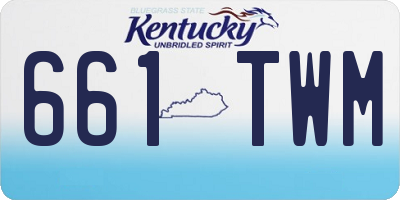KY license plate 661TWM