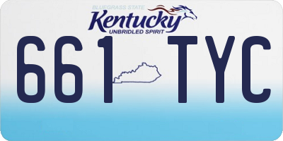 KY license plate 661TYC