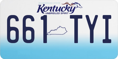 KY license plate 661TYI
