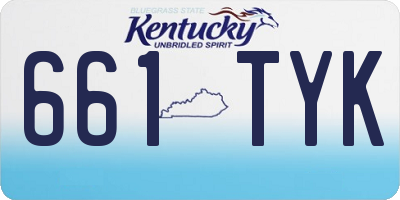 KY license plate 661TYK