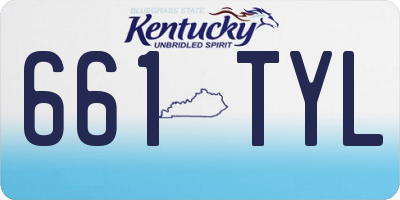 KY license plate 661TYL