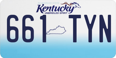 KY license plate 661TYN
