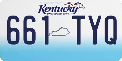 KY license plate 661TYQ
