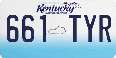 KY license plate 661TYR