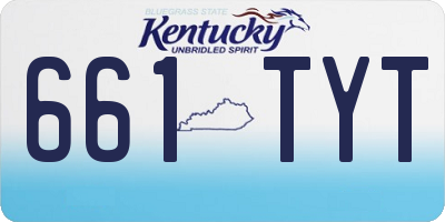 KY license plate 661TYT