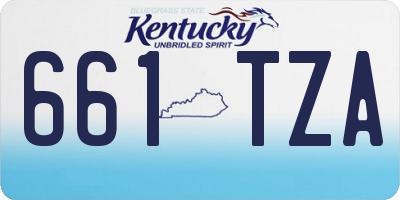 KY license plate 661TZA