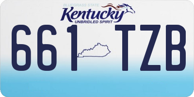 KY license plate 661TZB