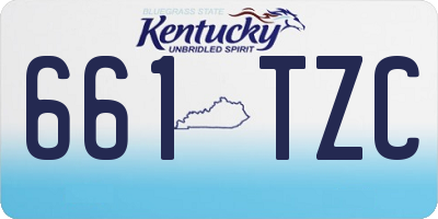 KY license plate 661TZC