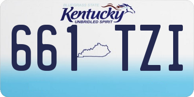 KY license plate 661TZI