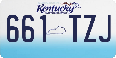 KY license plate 661TZJ