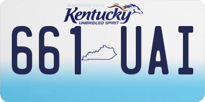 KY license plate 661UAI