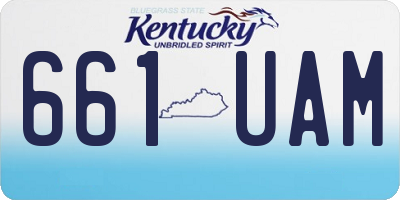 KY license plate 661UAM